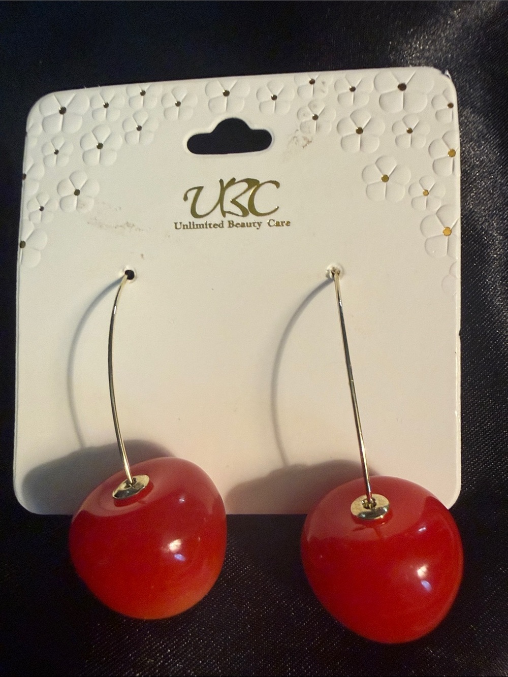Red Cherry Drop Earrings